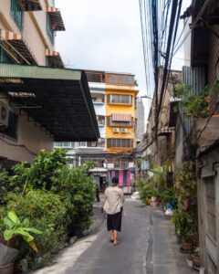 Smal gade i Talat Noi i Bangkok