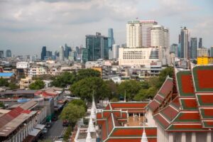 Udsigten fra Wat Saket