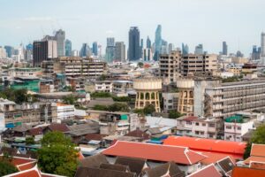 Højhuse i horisonten fra Wat Saket