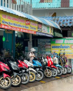 Scootere til leje på Koh Samet