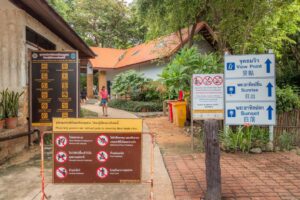 Skilte ved Koh Samets sydligste spids