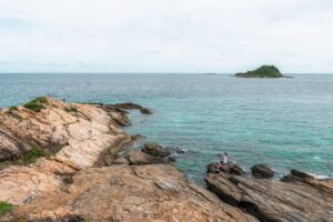 Koh Chan set tydeligt fra Koh Samets sydligste spids