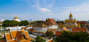 Wat Ratchanatdaram med guldspir