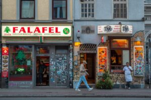 Falafelbutik i Bremens Viertel