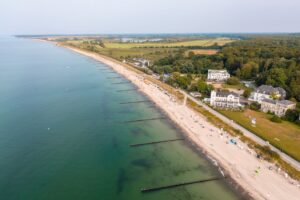 Heiligendamm Strand fra dronen