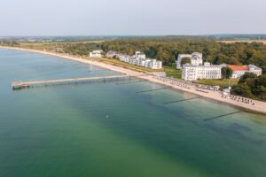 Seebrücke Heiligendamm fra dronen
