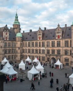 Kronborg slot i december 2024 til julemarkedet