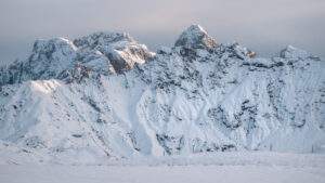 Vinterlandskab på Alpe di Siusi