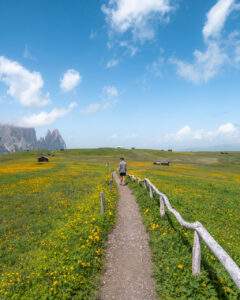 Alex vandrer mod Punta Santner/Santner Spitz