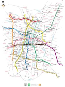 CDMX metro kort