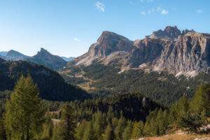 Udsigt mod Falzarego Pass