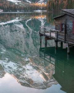 Bådhuset Altes Holzhaus Pragser Wildsee ved Lago di Braies