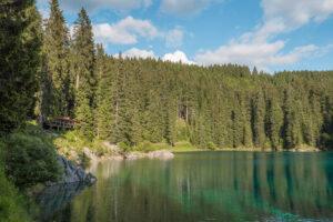 Lago di Carezza set fra stien