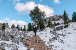 Victoria på sti til Lago di Limides