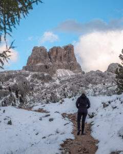 Victoria på vandresti til Lago di Limides