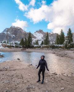 Victoria foran Lago di Limides uden så meget vand