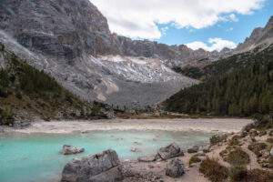 Lago di Sorapis uden så meget vand