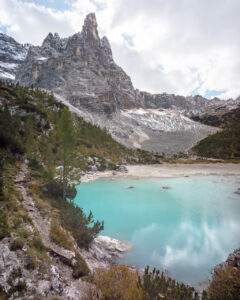 Lago di Sorapis med sit turkise vand