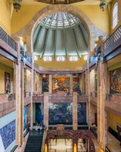 Indenfor i Bellas Artes i CDMX