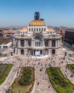 Det store palads Bellas Artes i Mexico City