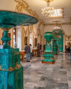 Indenfor i Chapultepec-slottet