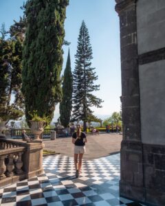 Victoria ved Chapultepec-slottet i Mexico City