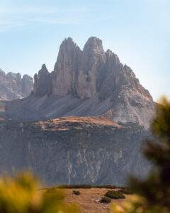 De Tre Tinder (Tre Cime di Lavaredo) fra Monte Specie i Dolomitterne