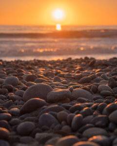 Solnedgang ved Torrey Pines