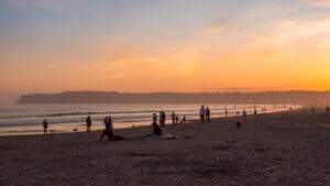 Solnedgang fra Coronado Beach