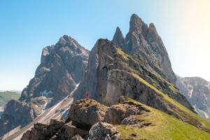 Victoria foran Seceda i Dolomitterne