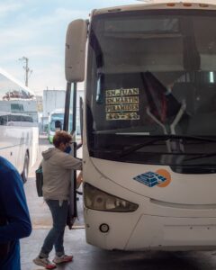 Bussen til Teotihuacán